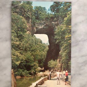 Natural Bridge Virginia Vintage Giant Post Card Lusterchrome DB